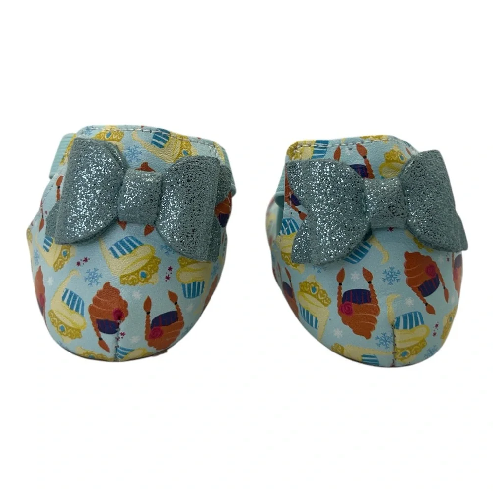 Monkey Feet Girl Toddler Cupcake MaryJanes‎ Bow Colorful Patterned Shoes Sz 2-3Y